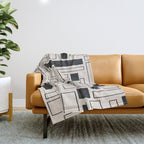 Lines in Motion 1 Throw Blanket Gallery Image 1