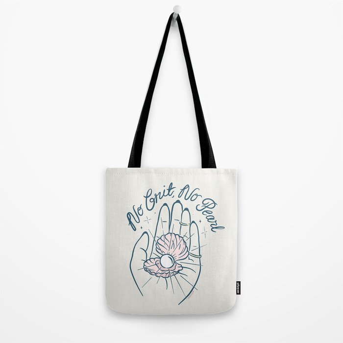 No Grit, No Pearl Tote Bag Gallery Image 2