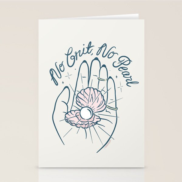 No Grit, No Pearl Stationery Card Gallery Image 2