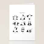 Yoga Panda II Stationery Card Gallery Image 2