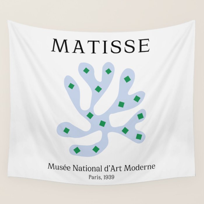 Periwinkle: Matisse Pastel Series 01 Wall Tapestry Gallery Image 4