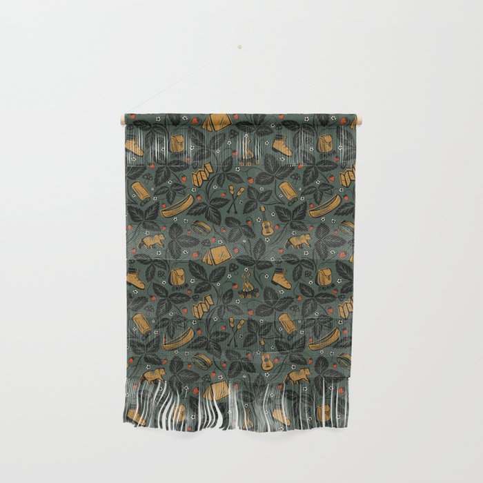 Summer Camping - Forest Green Wall Hanging Gallery Image 1