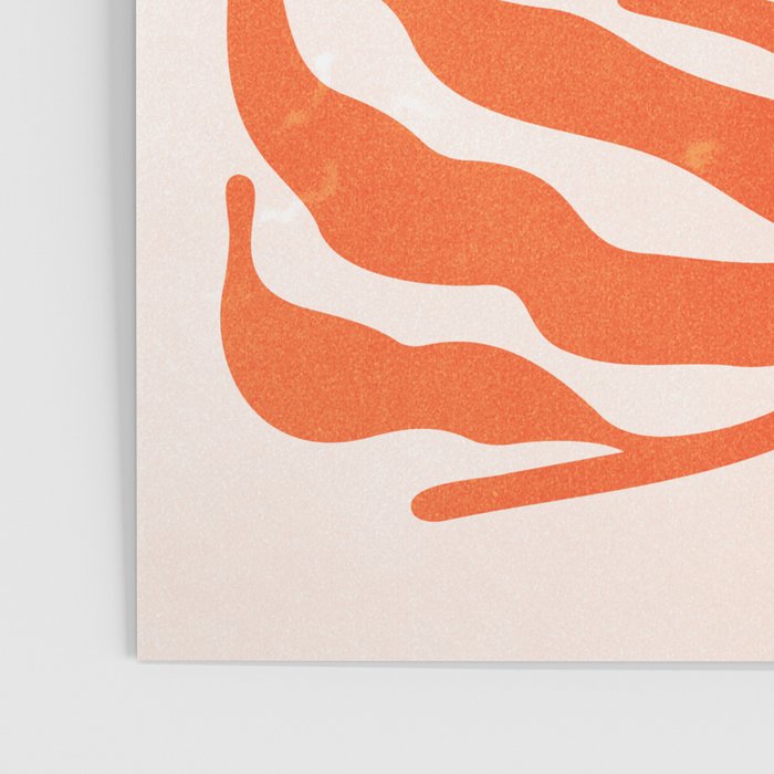 Funky Fern: Orange Peach Edition Poster Gallery Image 3