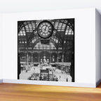 Penn Station 370 Seventh Avenue Train Station Concourse New York black and white photography - photo Wall Mural Gallery Image 2
