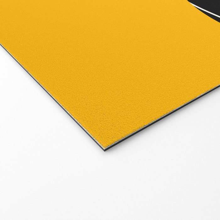 Sunkissed Gold | Warp Grid: Midnight Black Edition Welcome Mat Gallery Image 2
