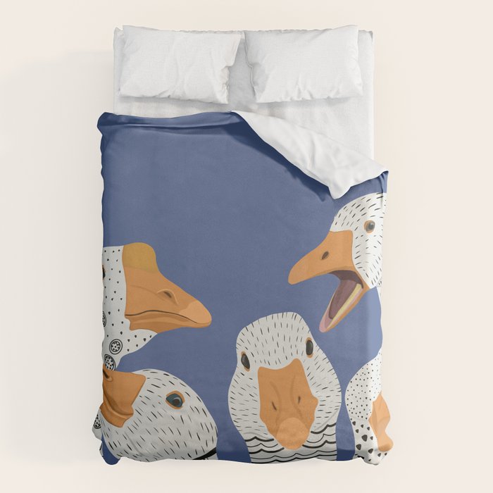 Cute Geese Duvet Cover Gallery Image 1