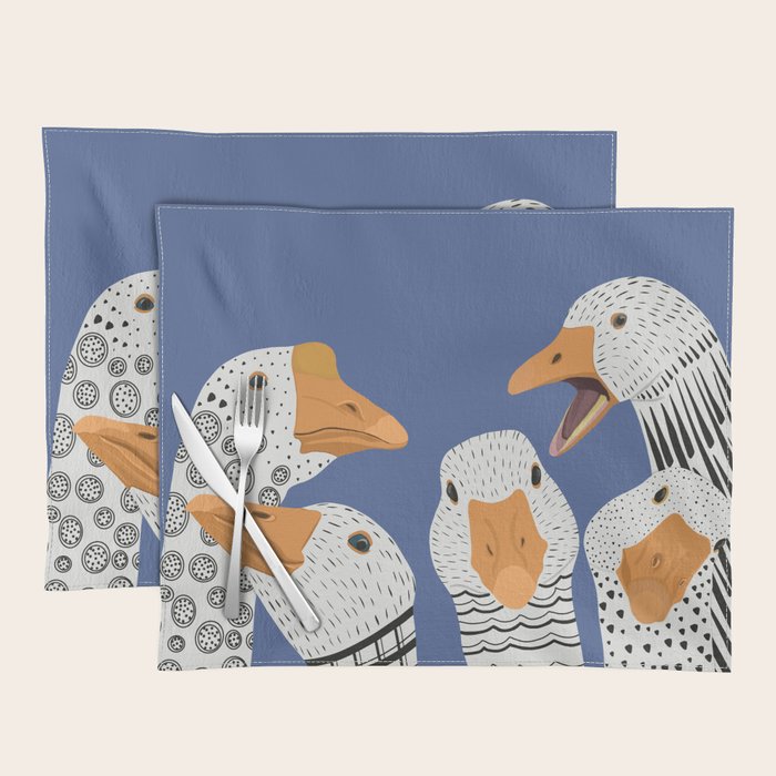 Cute Geese Placemat Gallery Image 1
