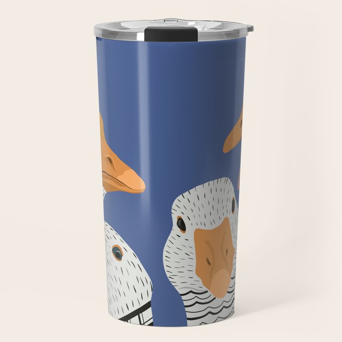 Cute Geese Travel Mug Gallery Image 1
