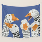 Cute Geese Wall Tapestry Gallery Image 4