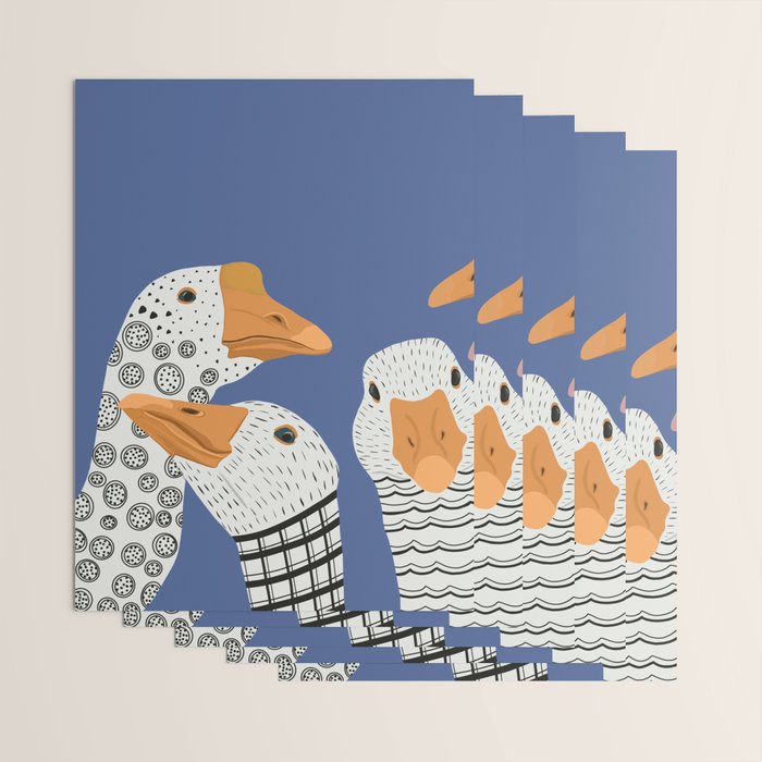 Cute Geese Wrapping Paper Gallery Image 3