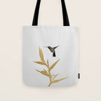 Hummingbird & Flower II Tote Bag Gallery Image 1