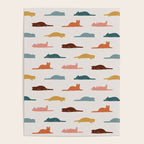Lazy Cat Pattern Poster Gallery Image 4