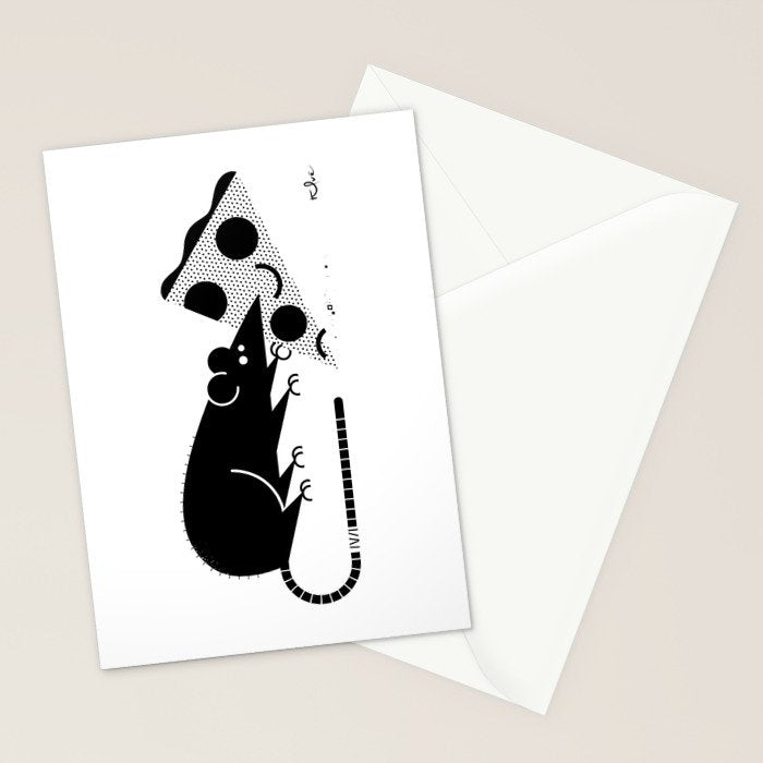 Pizza Rat Stationery Card Gallery Image 2