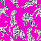 Abstract white leopards with red lips Coffee Mug Gallery Image 2