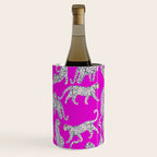 Abstract white leopards with red lips Wine Chiller Gallery Image 2