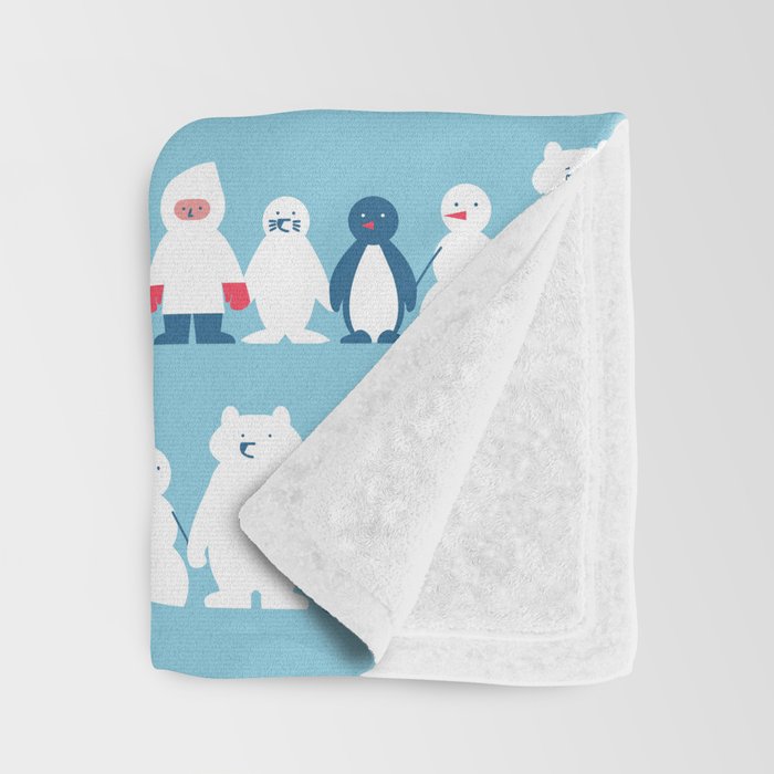 Winter friends Throw Blanket Gallery Image 3