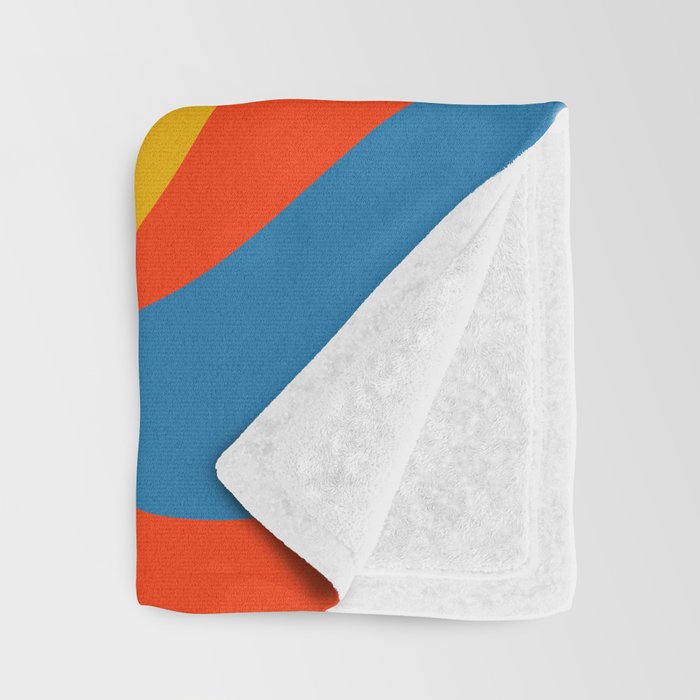 New Groove Retro Swirl Colorful Rainbow Abstract Pattern Throw Blanket Gallery Image 3