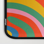 New Groove Retro Swirl Colorful Rainbow Abstract Pattern Laptop Sleeve Gallery Image 3