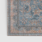 Antique Oriental Persian Blue Rust Poster Gallery Image 3