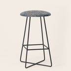 Antique Oriental Persian Blue Rust Stool Gallery Image 1