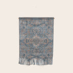 Antique Oriental Persian Blue Rust Wall Hanging Gallery Image 1