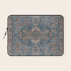 Antique Oriental Persian Blue Rust Laptop Sleeve Gallery Image 1