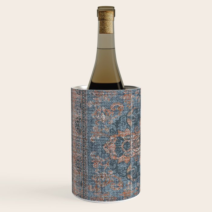 Antique Oriental Persian Blue Rust Wine Chiller Gallery Image 2
