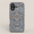 Antique Oriental Persian Blue Rust iPhone Case Gallery Image 1