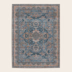 Antique Oriental Persian Blue Rust Poster Gallery Image 4