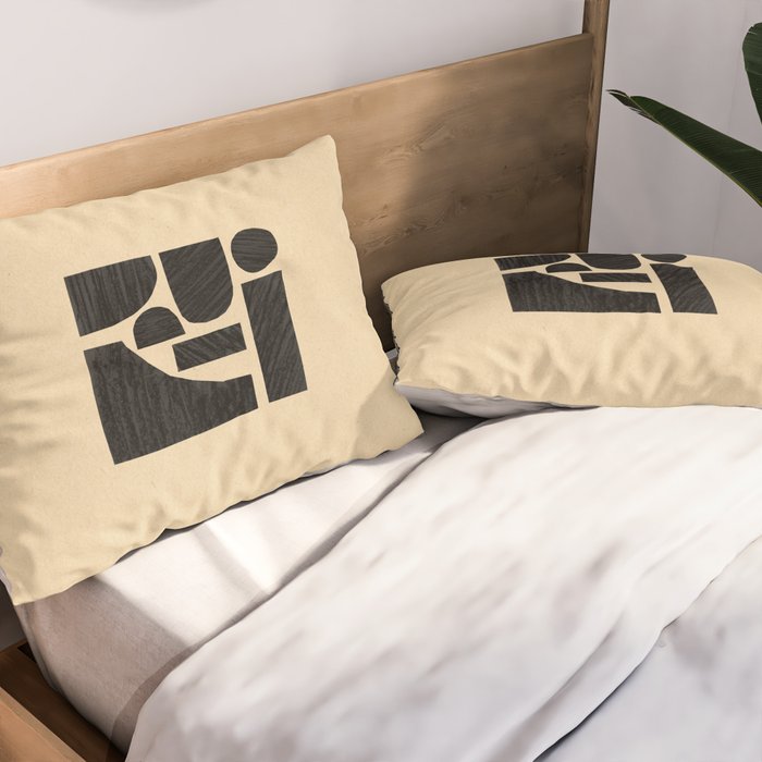 Minimalist abstract geometric Pillow Sham Gallery Image 2