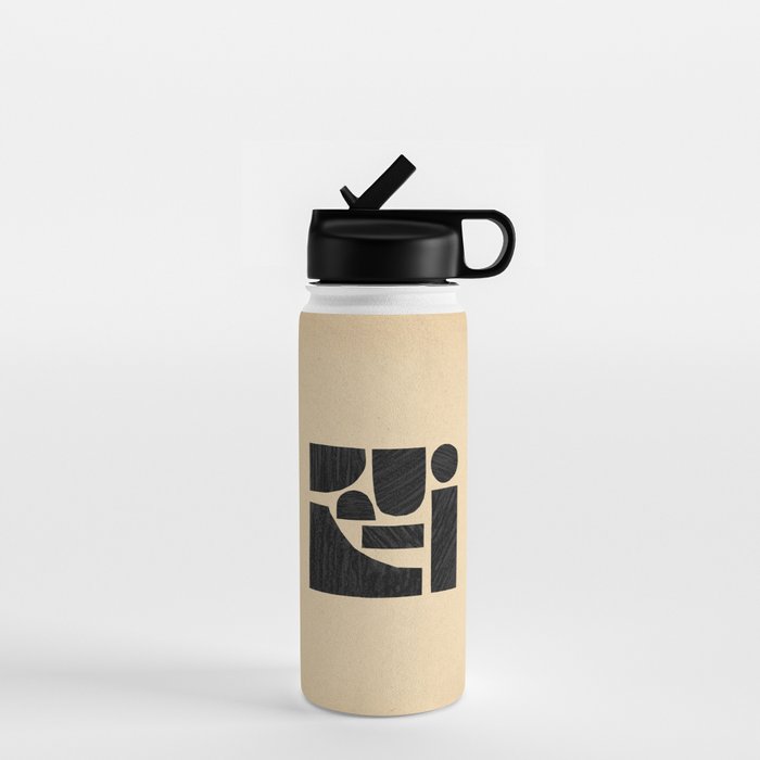 Minimalist abstract geometric Water Bottle Gallery Image 1