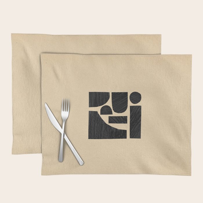 Minimalist abstract geometric Placemat Gallery Image 1
