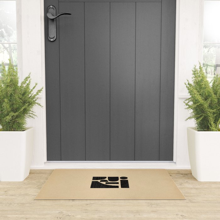 Minimalist abstract geometric Welcome Mat Gallery Image 3