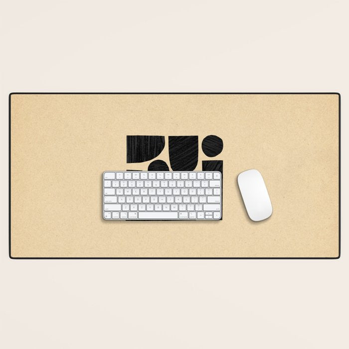 Minimalist abstract geometric Desk Mat Gallery Image 1