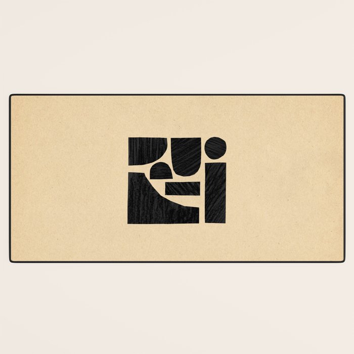 Minimalist abstract geometric Desk Mat Gallery Image 3