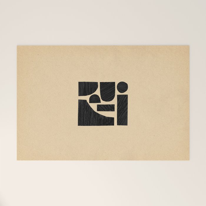 Minimalist abstract geometric Welcome Mat Gallery Image 1