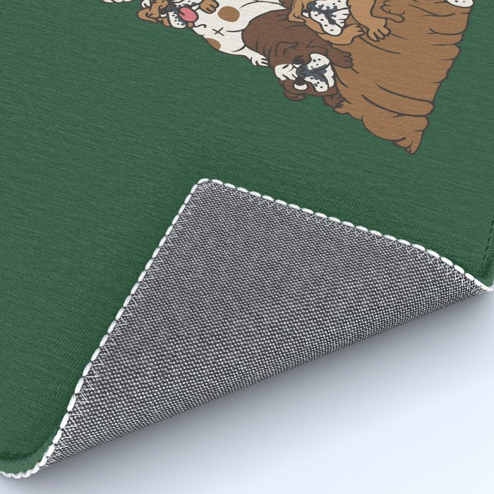 Christmas Tree English Bulldog Rug Gallery Image 4