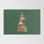 Christmas Tree English Bulldog Rug Gallery Image 2