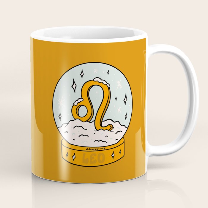 Leo Snow Globe Coffee Mug Gallery Image 1