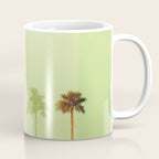 Four Palm Trees - Green Coffee Mug Gallery Image 1