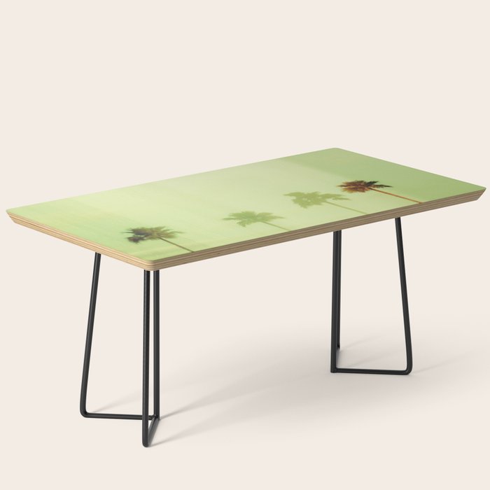 Four Palm Trees - Green Coffee Table Gallery Image 1