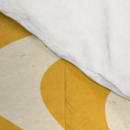 Retro 70s Swirl Spiral Banana Yellow Groovie  Comforter Gallery Image 4