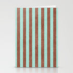 STRIPES - 005 - brown and teal Stationery Card Gallery Image 2