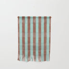 STRIPES - 005 - brown and teal Wall Hanging Gallery Image 1