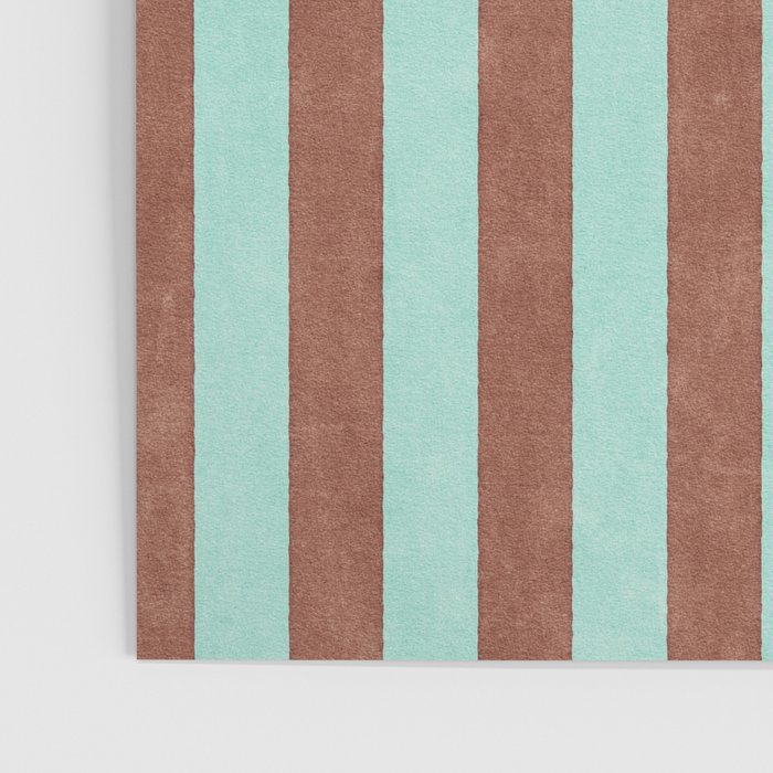 STRIPES - 005 - brown and teal Poster Gallery Image 3