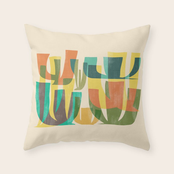 Desert vegetation Throw Pillow Gallery Image 6