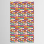 Retro Rainbow Funny Dachshunds Tablecloth Gallery Image 2