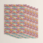 Retro Rainbow Funny Dachshunds Wrapping Paper Gallery Image 3