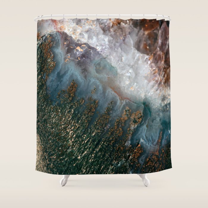 Amethyst Study #1 Shower Curtain Gallery Image 1