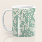 Green blossom floral botanical pattern Coffee Mug Gallery Image 3